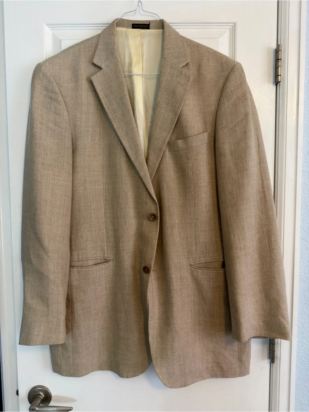 Men's Classic Tan Blazer - Lightweight Tailored Jacket